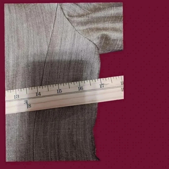 Kasper sheen blazer tan & brown blazer style safari size 2P - Picture 10 of 12